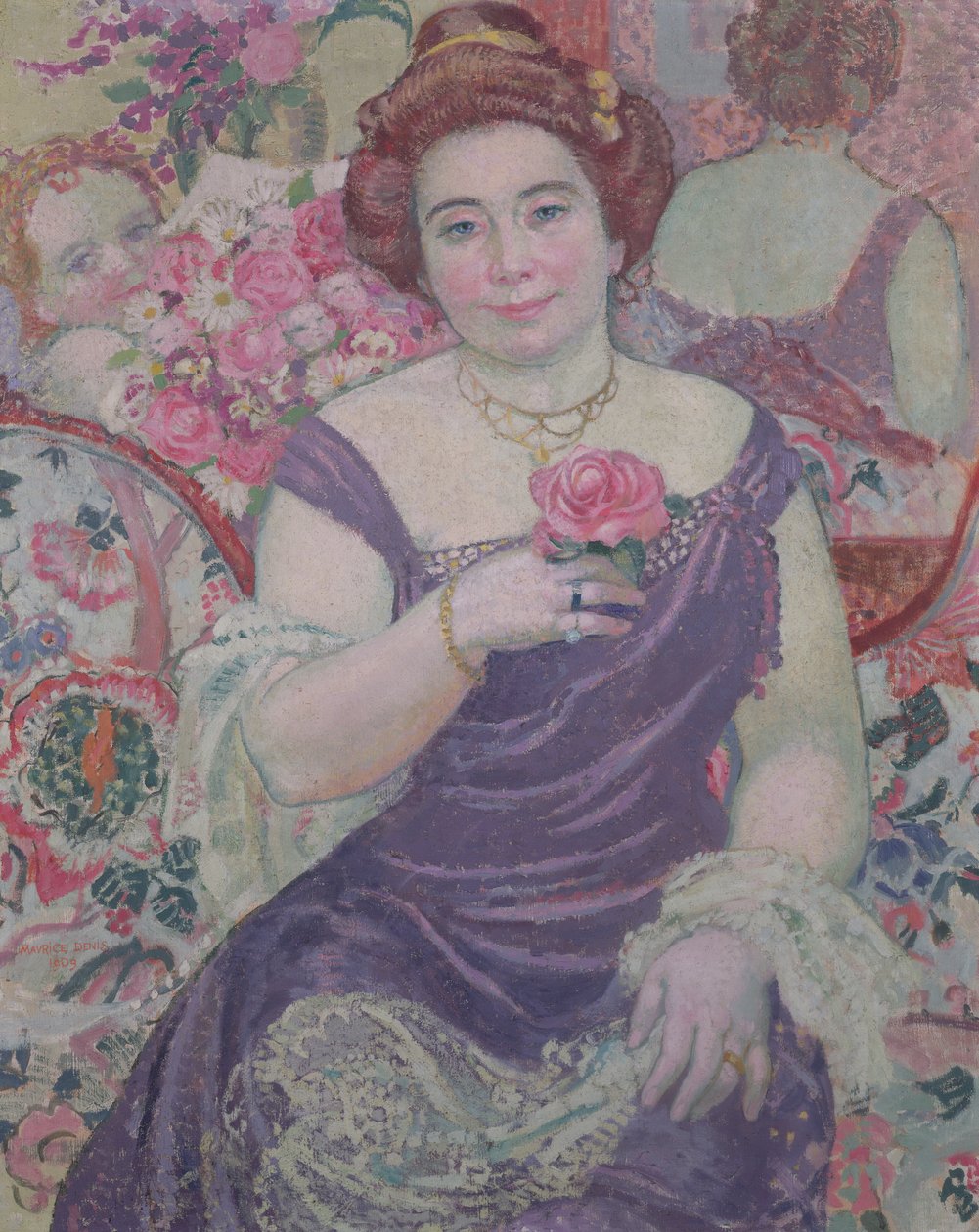 Marthe con una rosa, 1909 da Maurice Denis