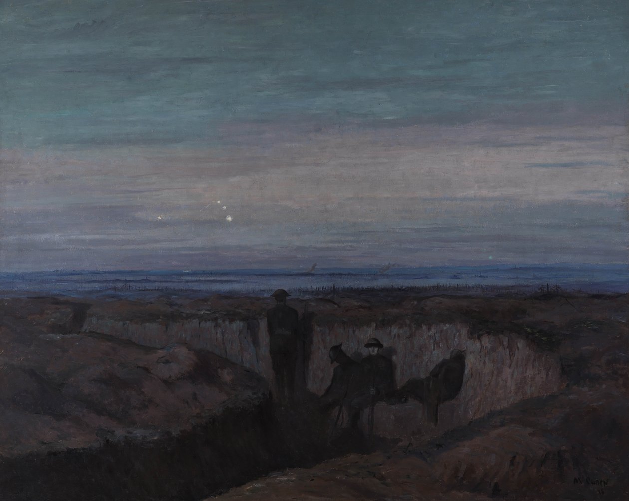 Alba sulla trincea di Ouse, 1918 da Maurice Galbraith Cullen