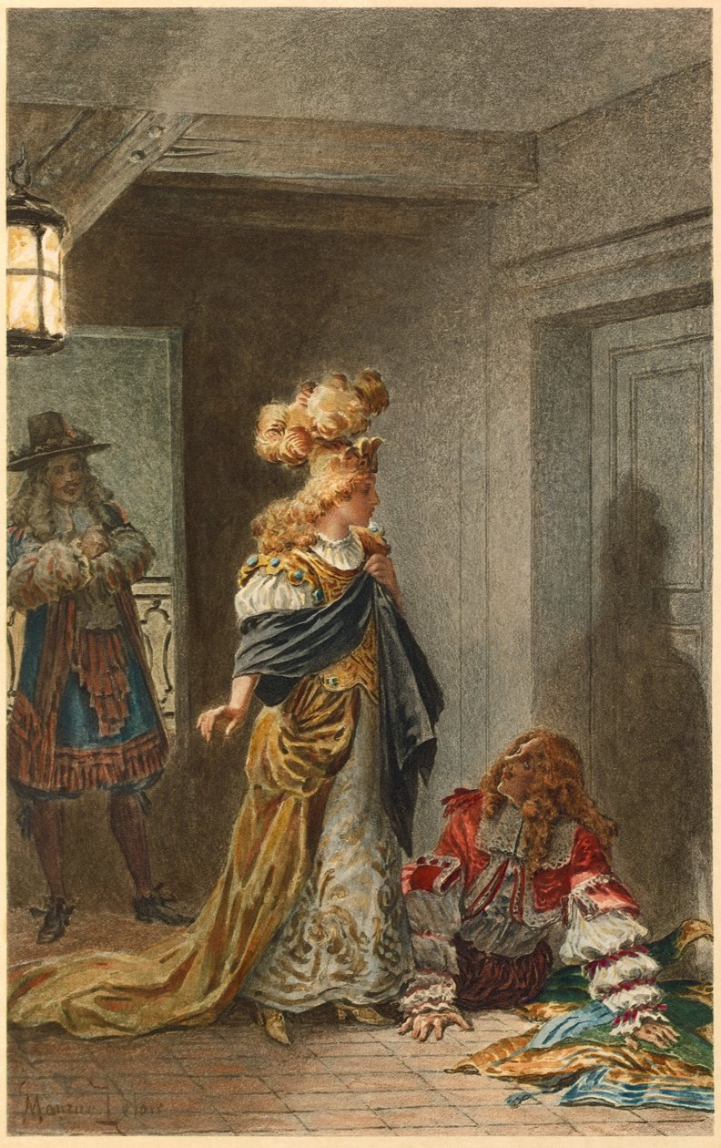 Madeleine Bejart in Psiche (illustrazione) da Maurice Leloir