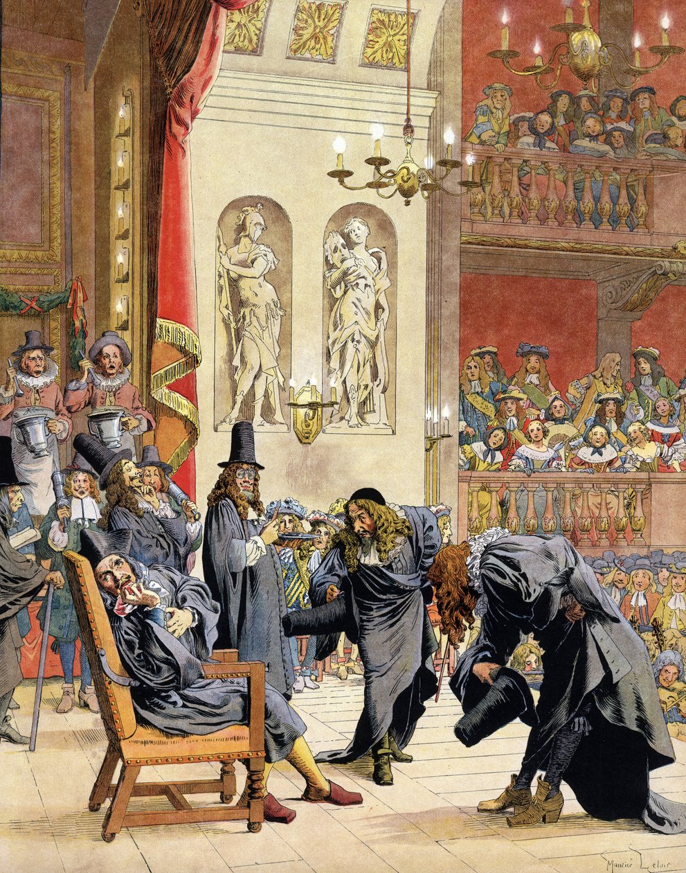 Molière (Jean-Baptiste Poquelin) da Maurice Leloir