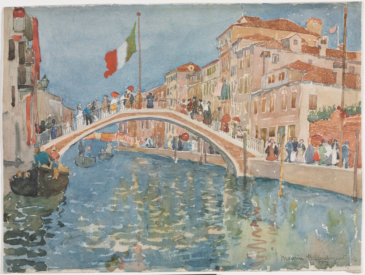 Un ponte a Venezia da Maurice Prendergast