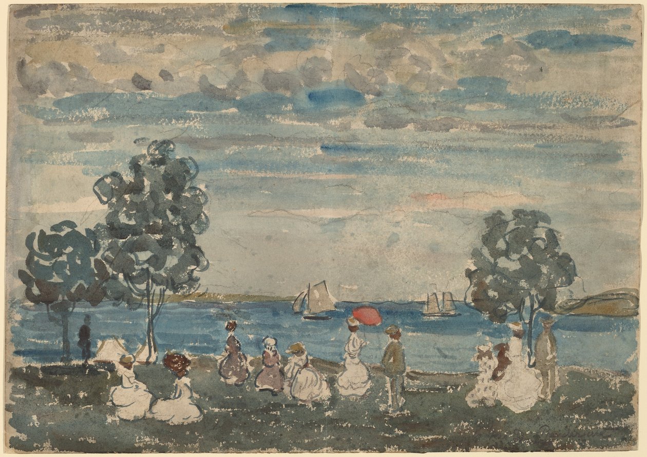 Figure su una spiaggia da Maurice Brazil Prendergast