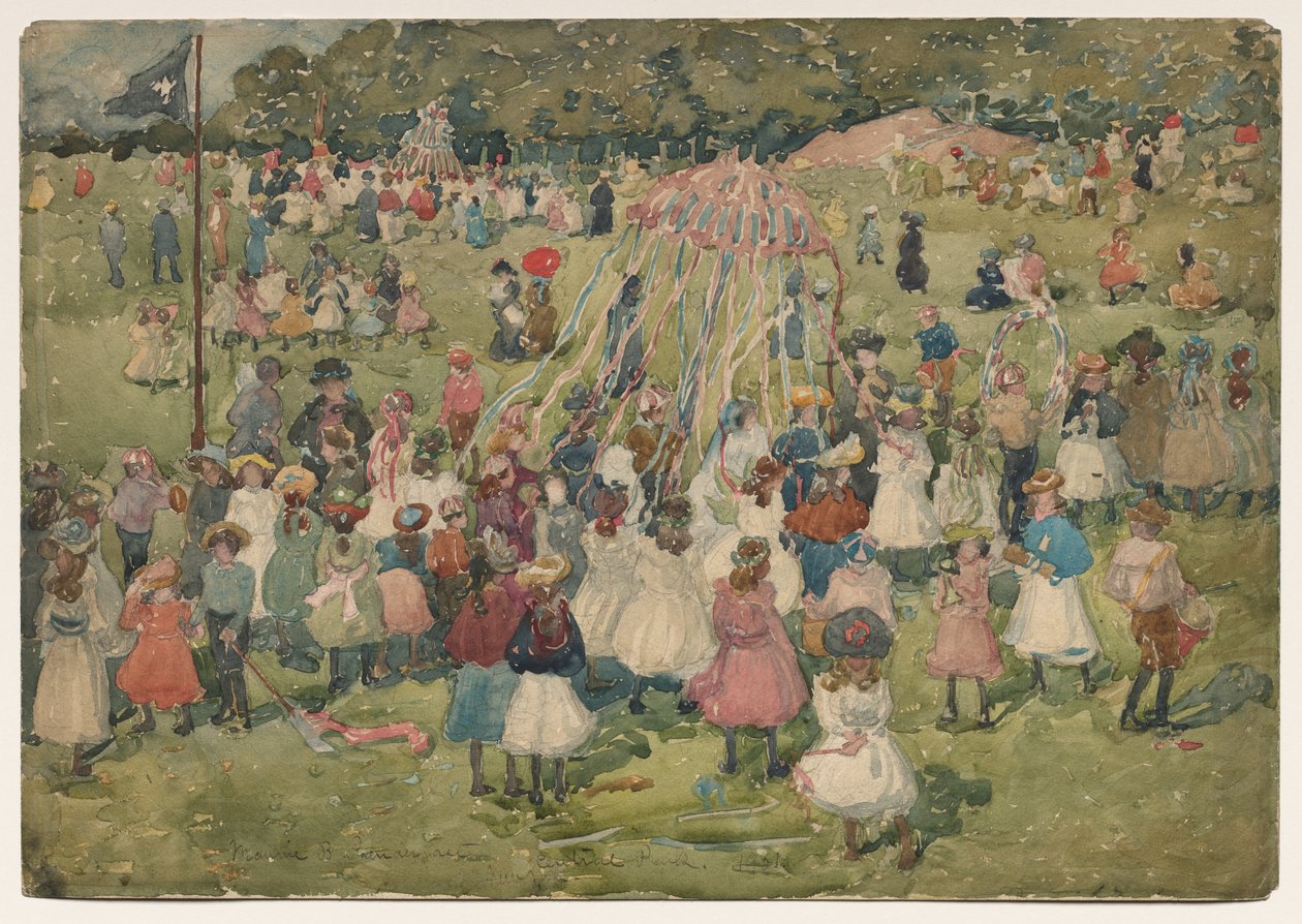 Festa del lavoro, Central Park da Maurice Brazil Prendergast