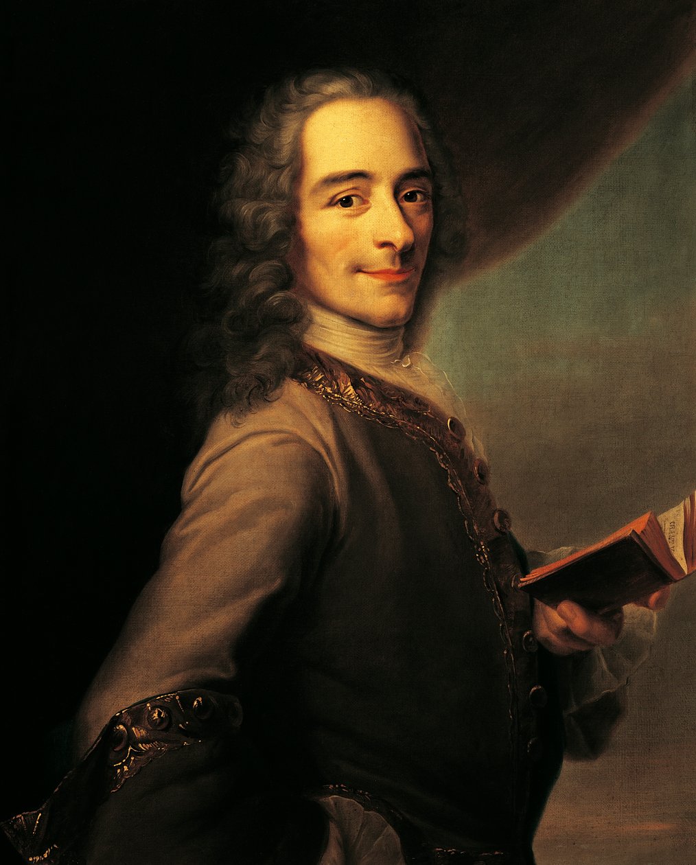 Ritratto di Voltaire da Maurice Quentin de La Tour