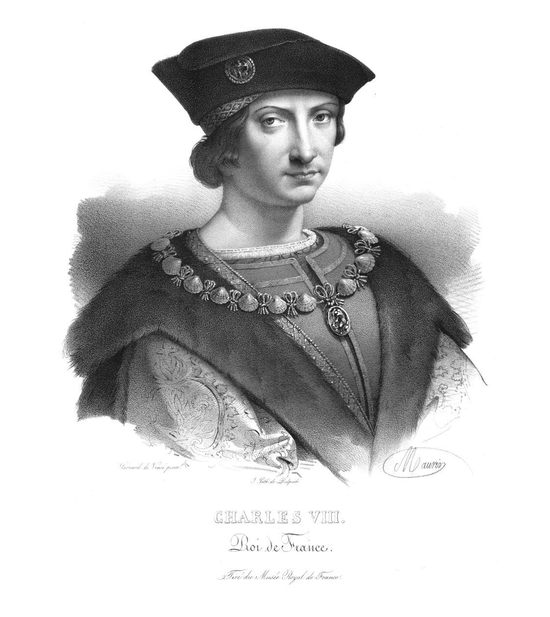 Carlo VIII, re di Francia, c. 1820 da Maurin