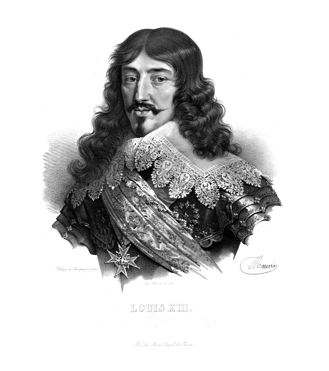 Re Luigi XIII di Francia, c1820s da Maurin
