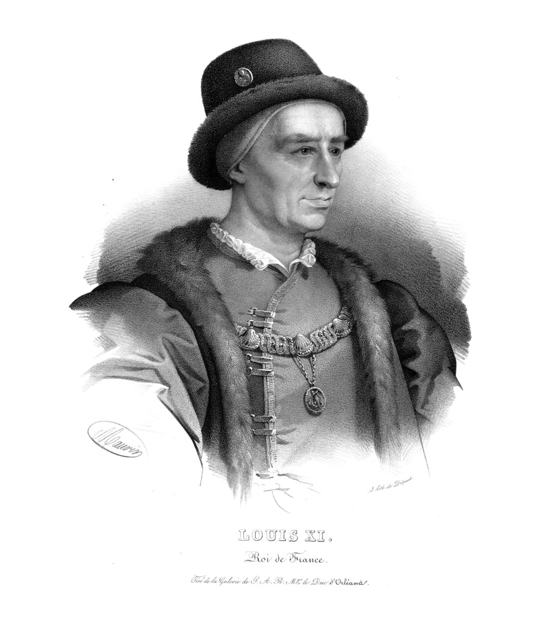 Re Luigi XI di Francia da Maurin