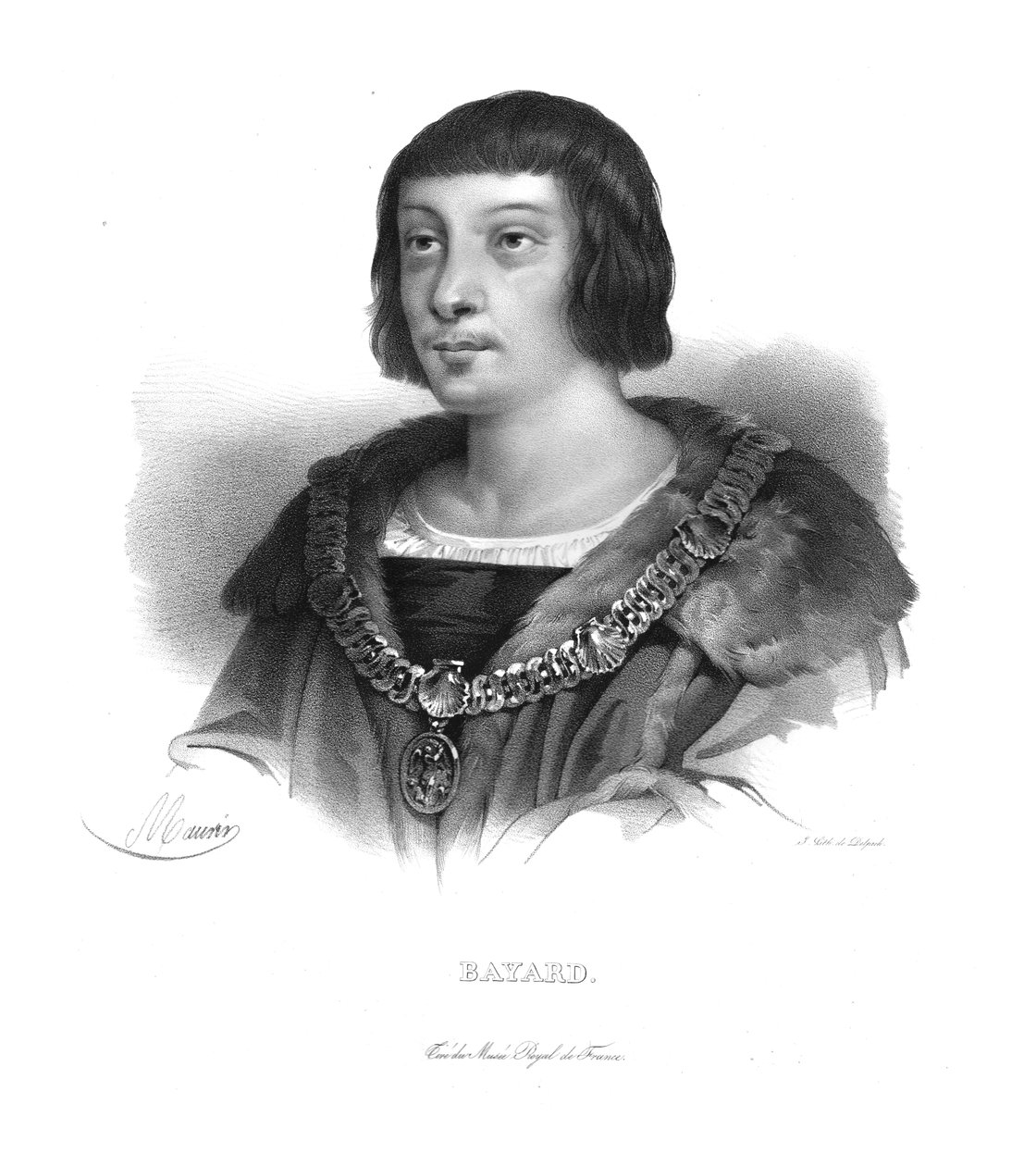 Pierre Terrail di Bayard, c. 1820 da Maurin