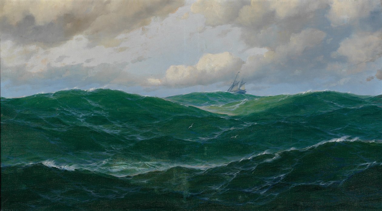Nave in mare agitato da Max Jensen