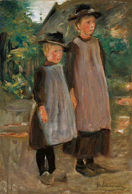 Due bambini olandesi - Due sorelle da Max Liebermann