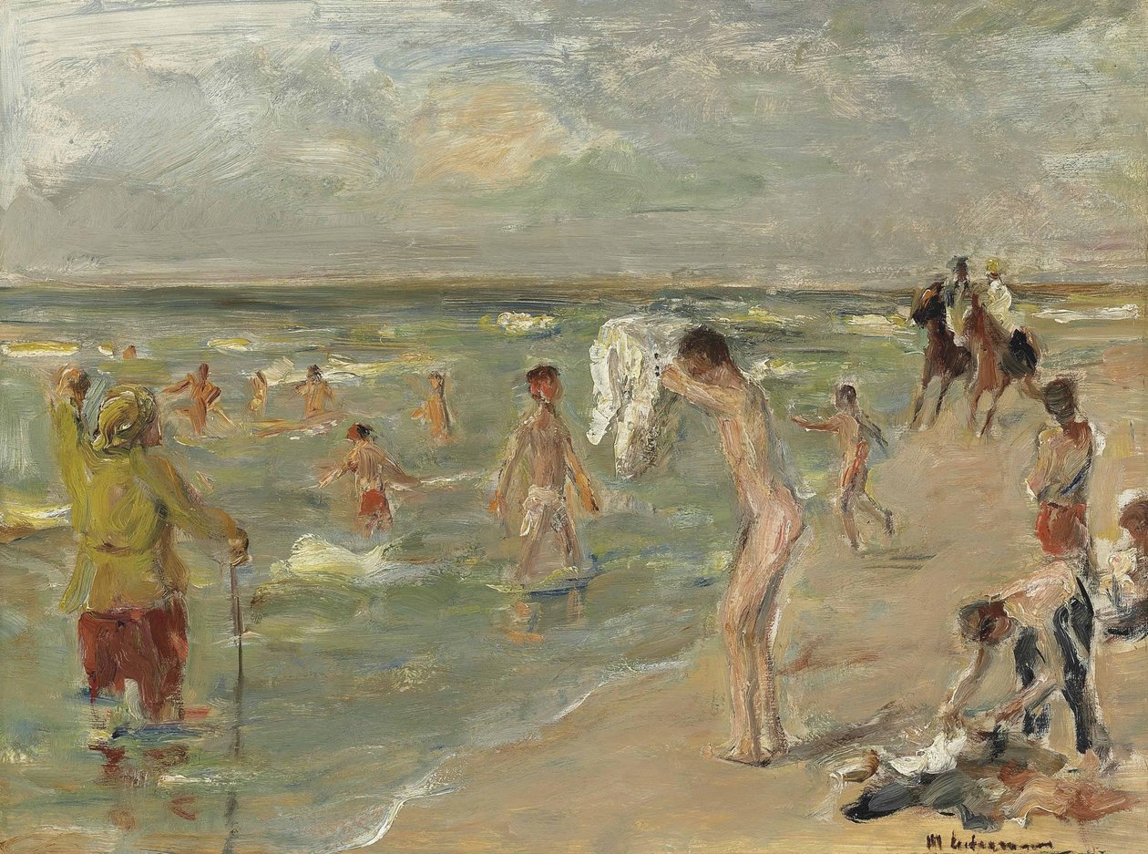Ragazzi che fanno il bagno a Zandvoort da Max Liebermann