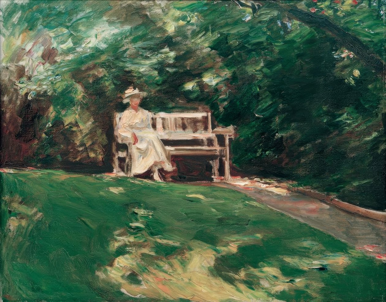 La panchina del giardino da Max Liebermann