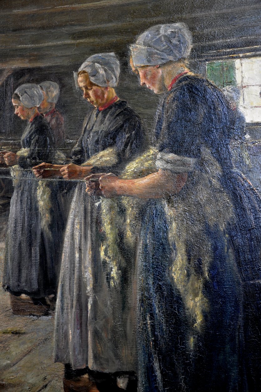 Fienile di lino a Laren 1887 da Max Liebermann