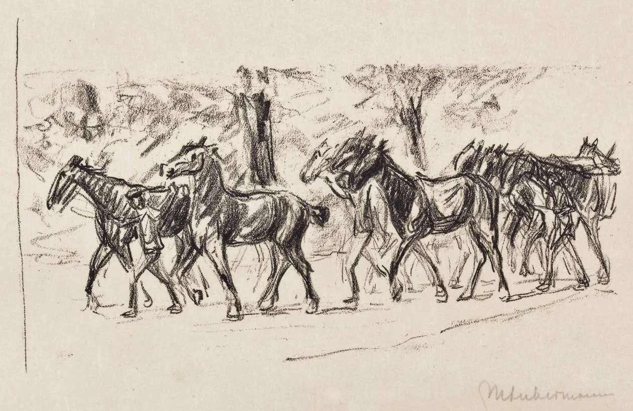 Cavalli guidati da Max Liebermann