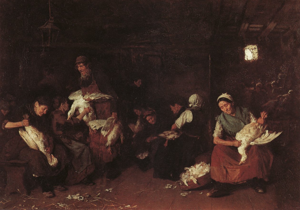 Spiumatrici di oche da Max Liebermann