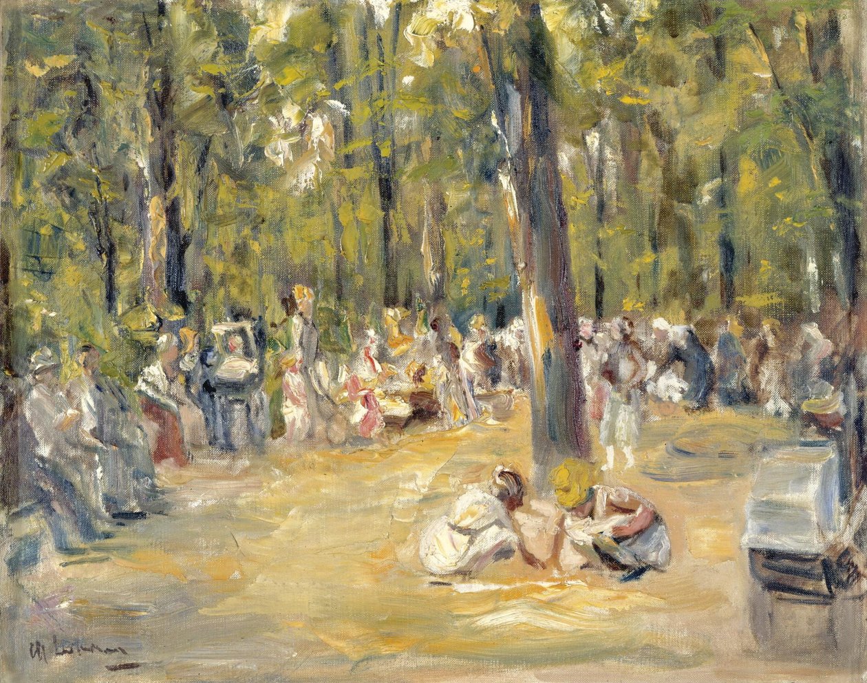 Parco giochi per bambini nel Tiergarten di Berlino da Max Liebermann