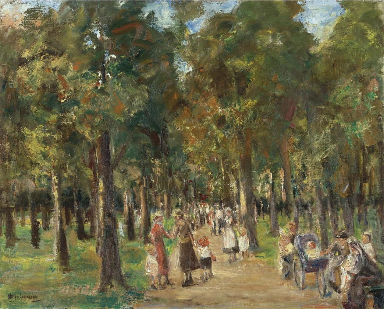 Passeggiatori nel Tiergarten da Max Liebermann