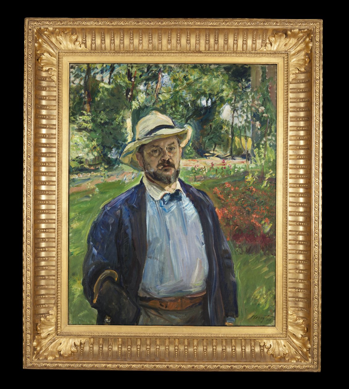 Autoritratto nel giardino di Godramstein, 1910 da Max Slevogt