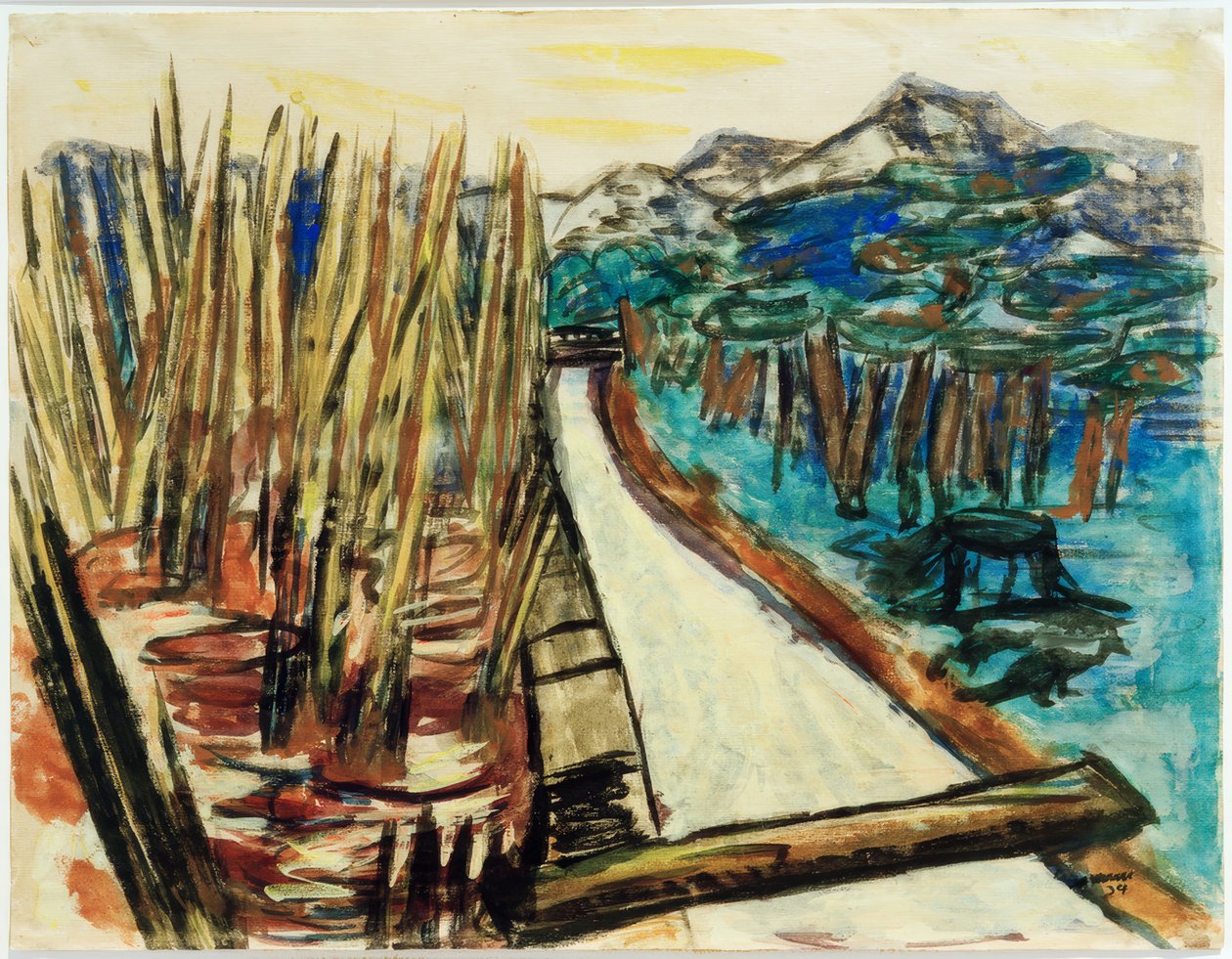Paesaggio serale (Ohlstadt) da Max Beckmann