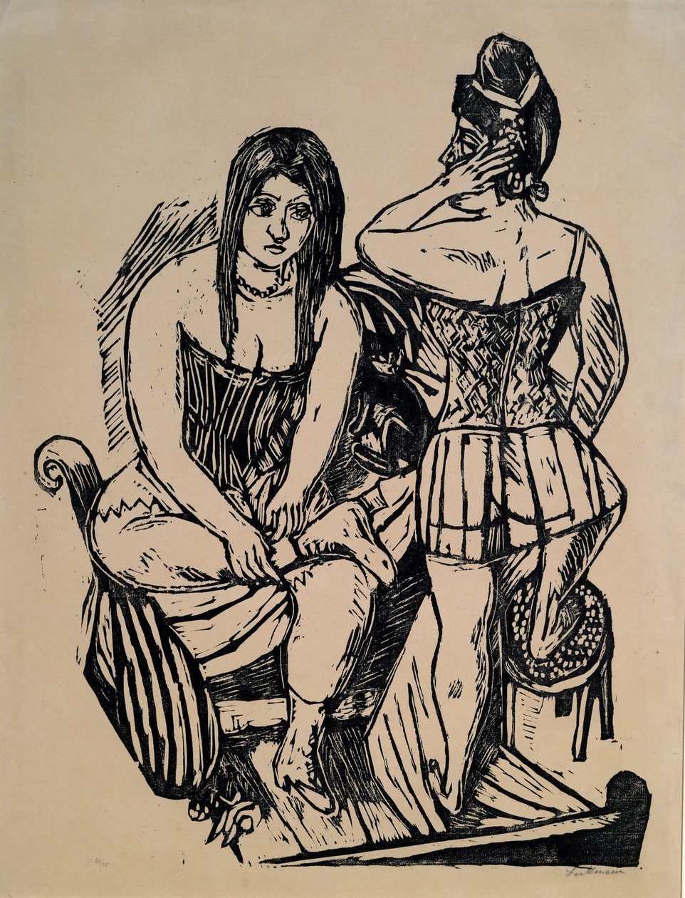 Alla Toilette da Max Beckmann