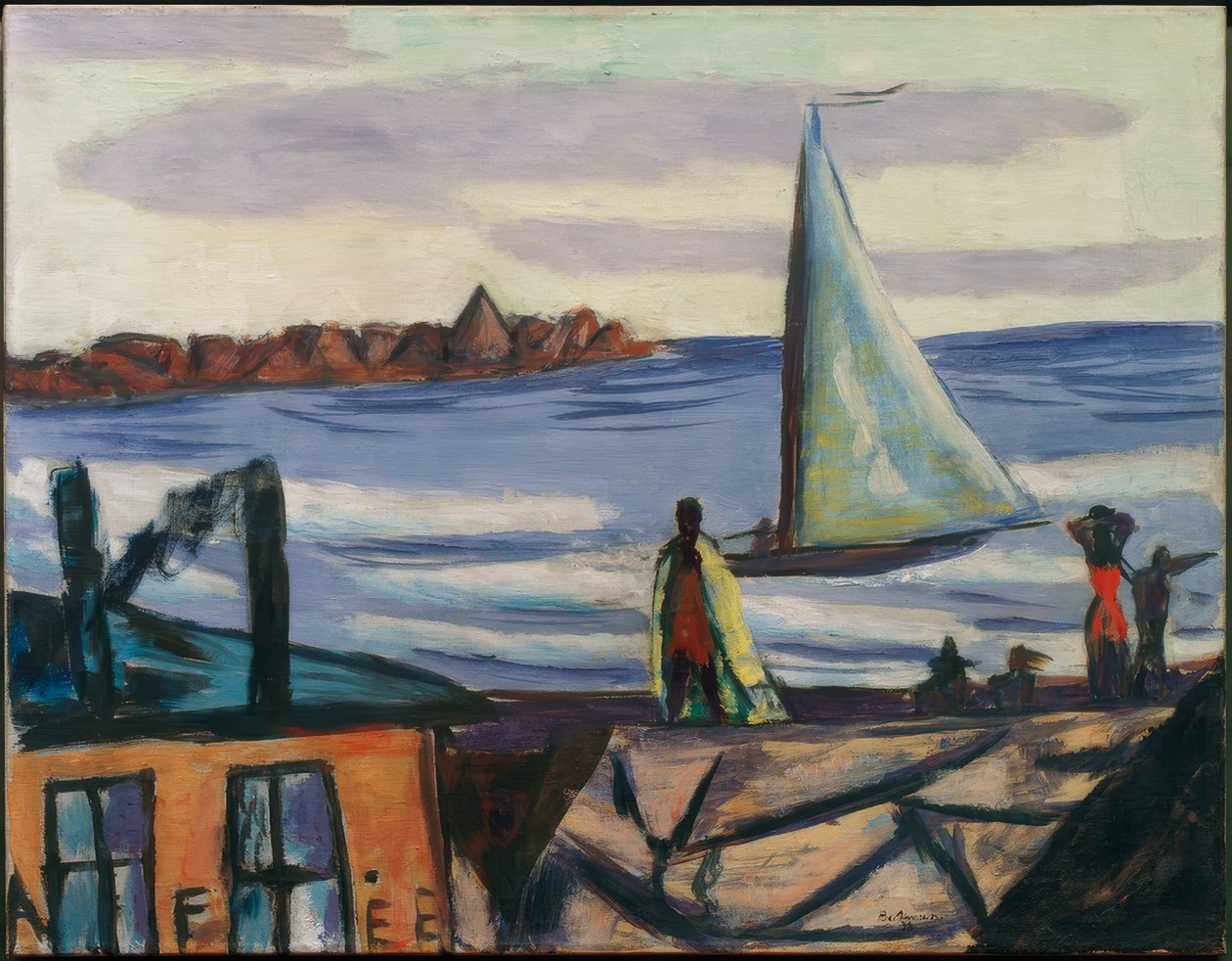 Vista del bagno a Bandol da Max Beckmann
