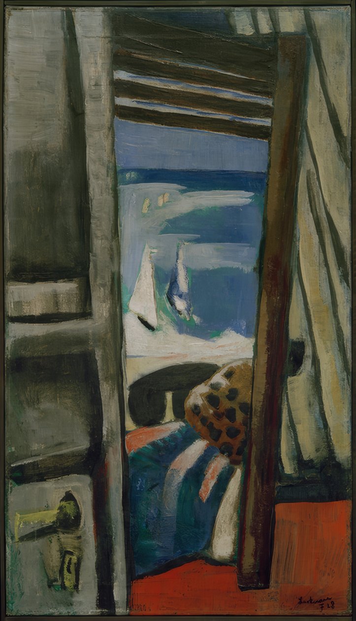 Vista sul mare, rosso, grigio, blu da Max Beckmann