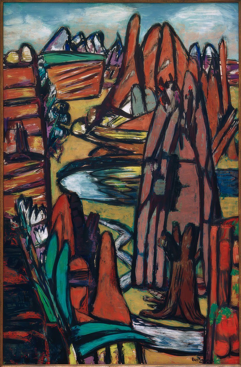 Paesaggio roccioso di Boulder da Max Beckmann