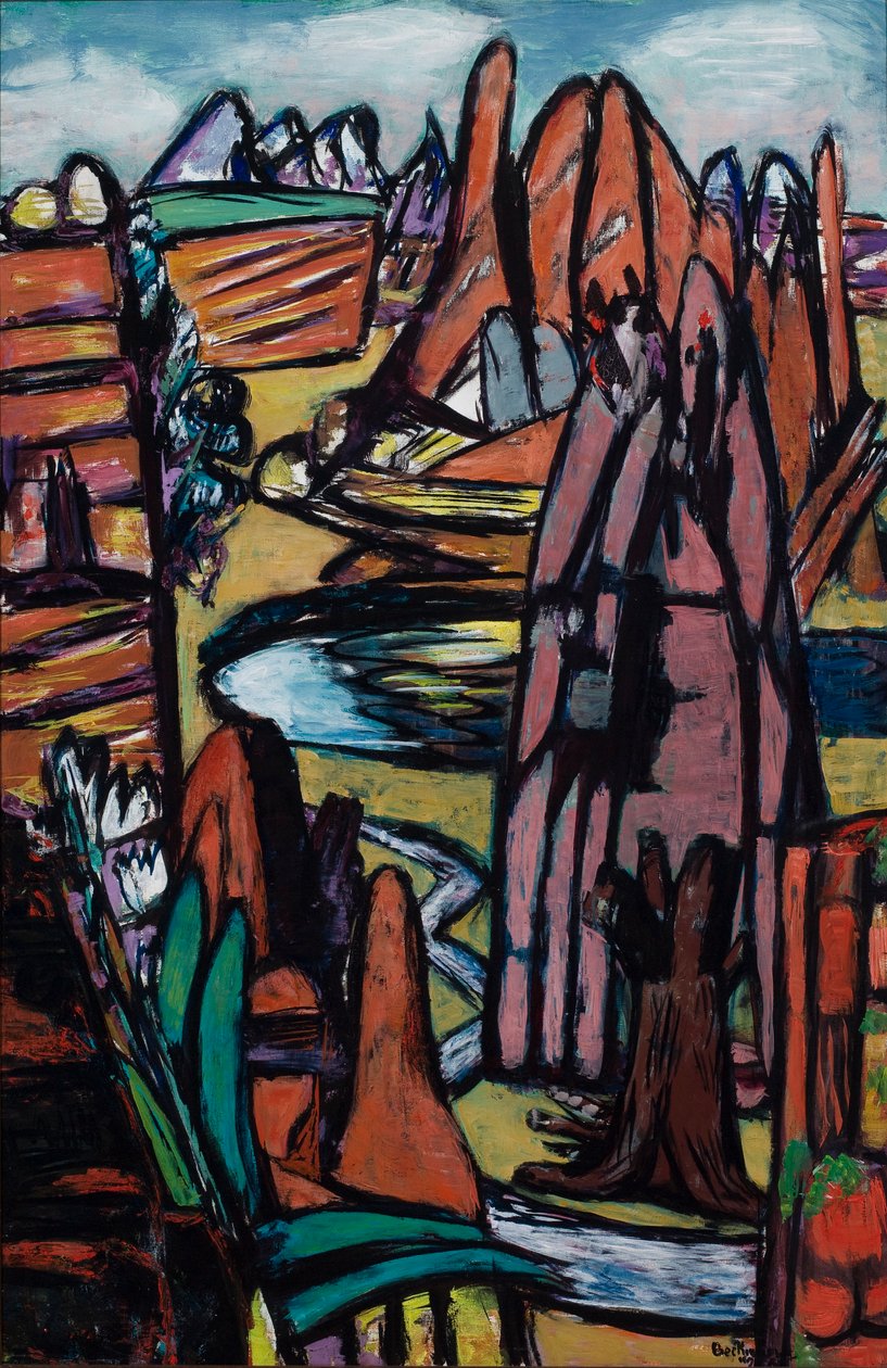Boulder – Paesaggio roccioso da Max Beckmann