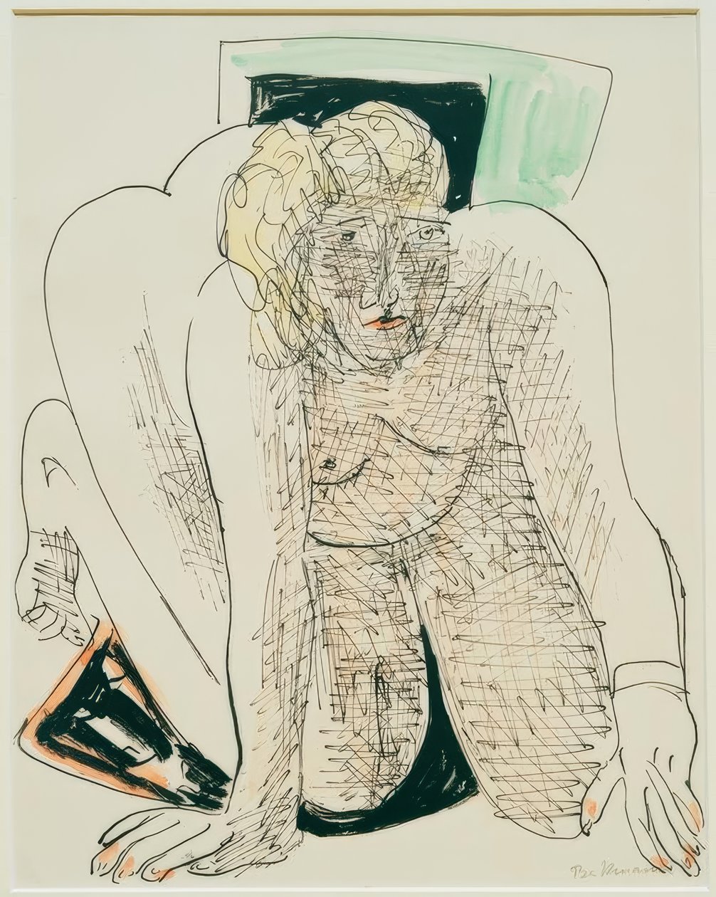 Donna che striscia da Max Beckmann