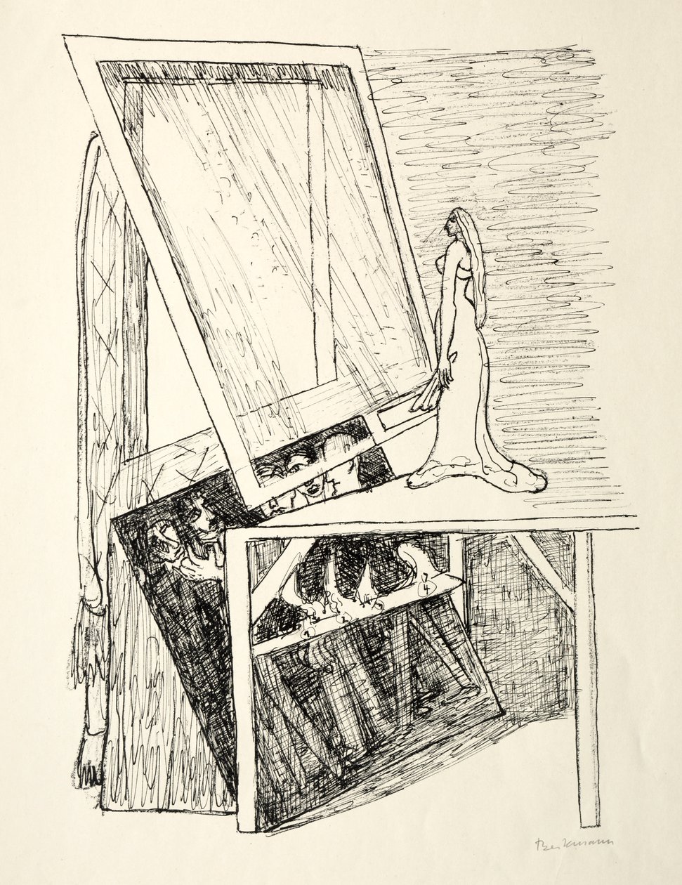 Giorno e sogno: specchio magico da Max Beckmann