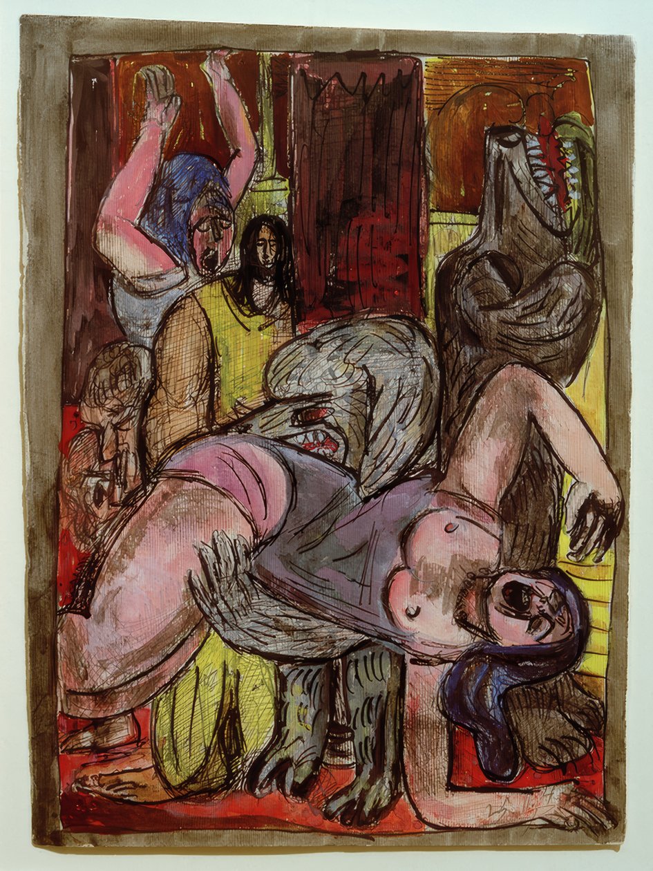 I cani diventano più grandi da Max Beckmann