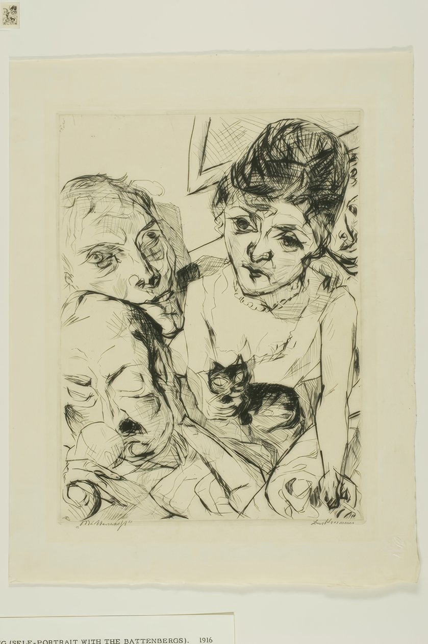 Sera, tavola dieci da Gesichter da Max Beckmann