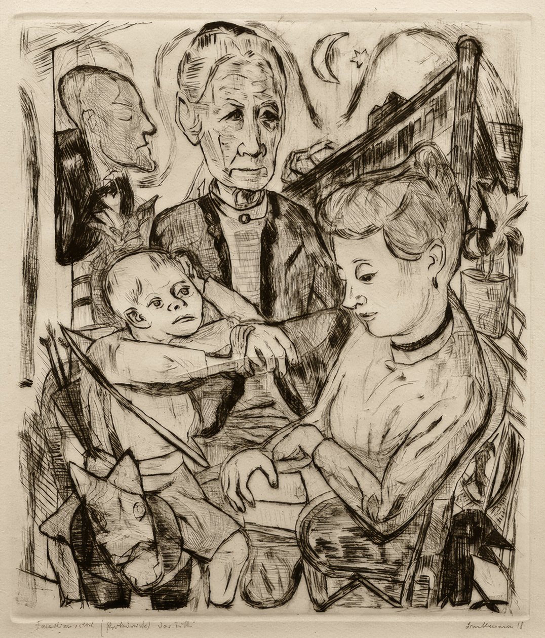 Scena familiare da Max Beckmann