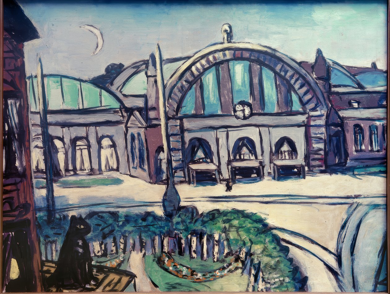 Stazione centrale di Francoforte da Max Beckmann