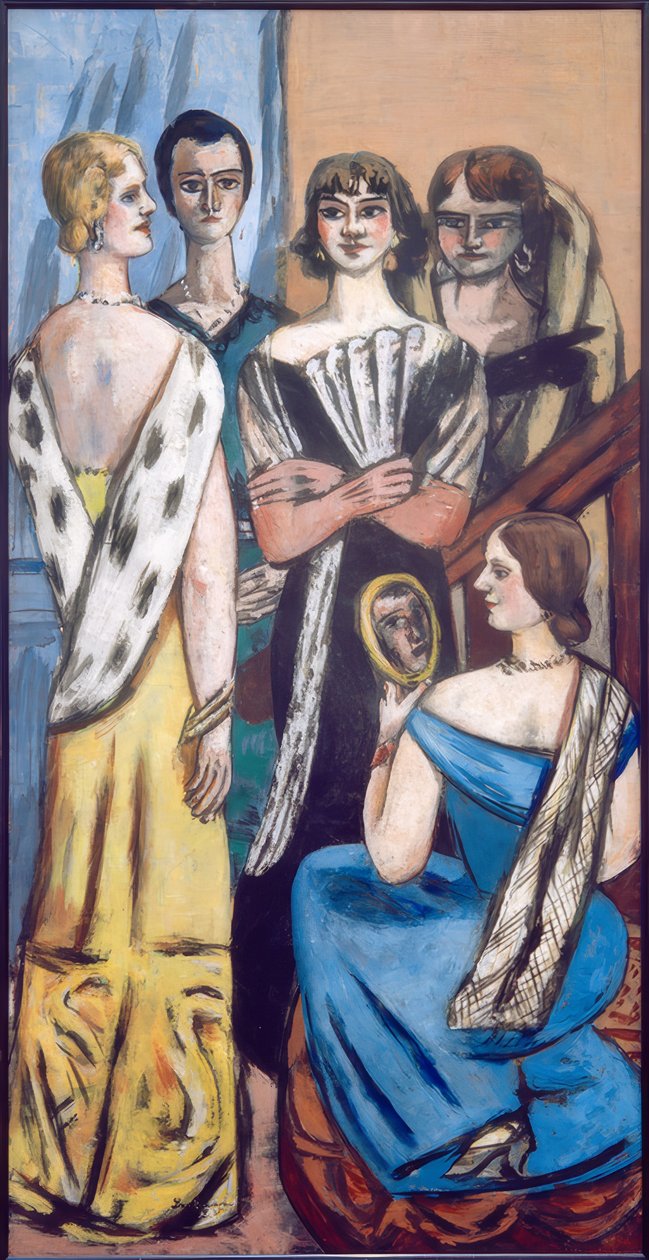 Grande ritratto di donna (Cinque donne) da Max Beckmann