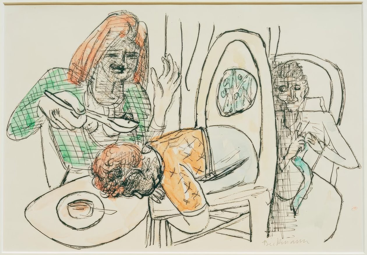 Non mangio la mia zuppa da Max Beckmann