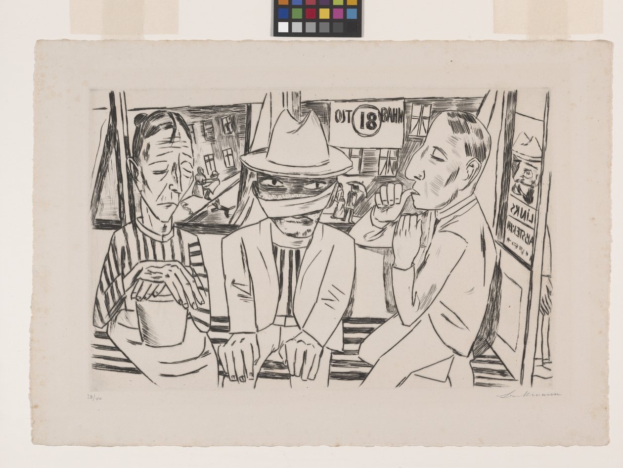Nel tram da Max Beckmann