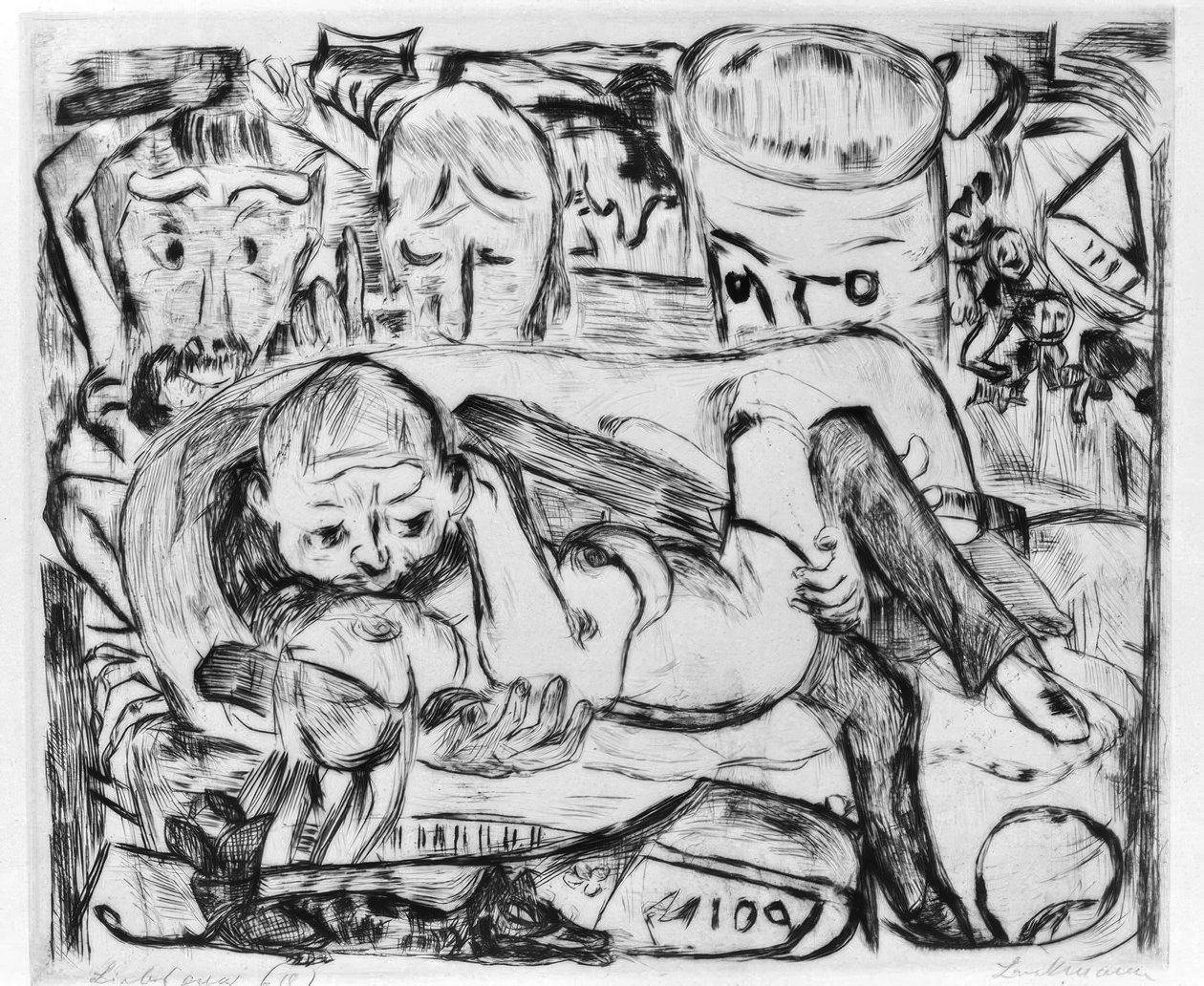 Coppia innamorata II da Max Beckmann