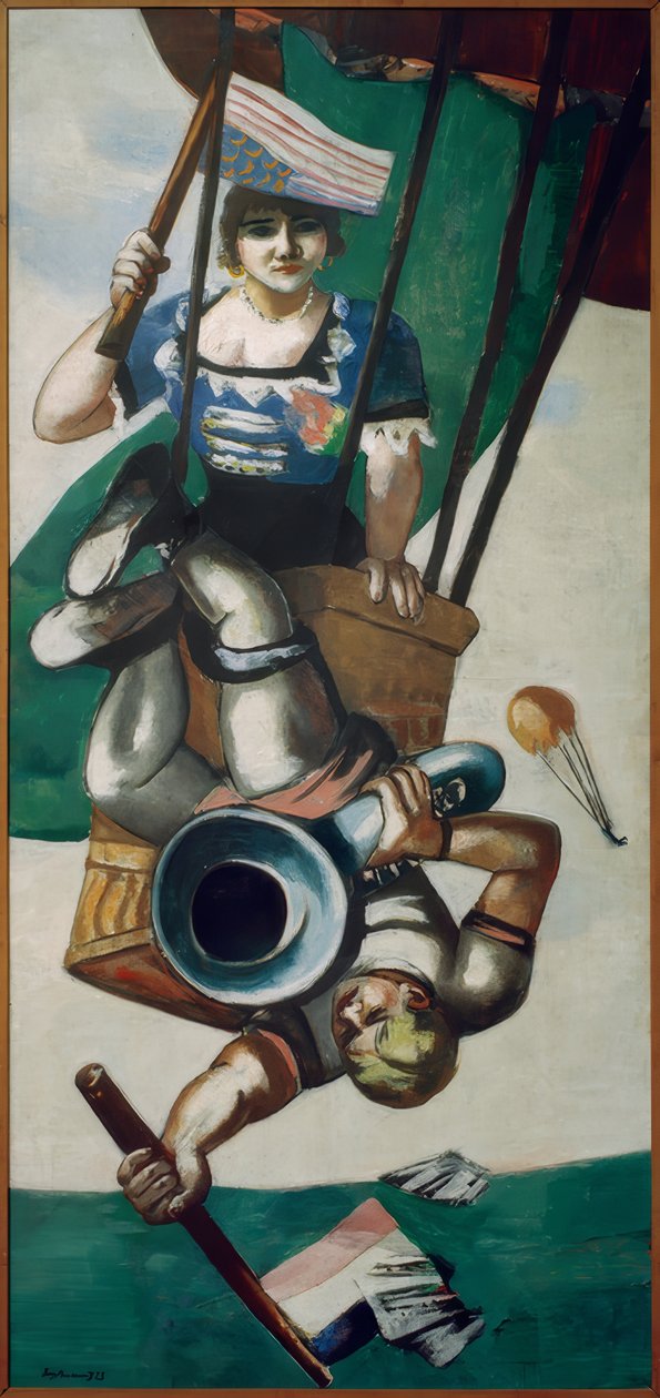 Acrobati aerei da Max Beckmann