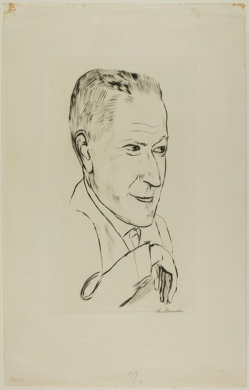 Ritratto di Reinhard Pieper da Max Beckmann