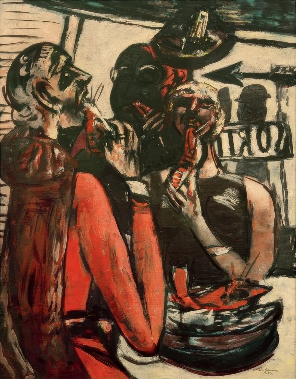 Prunier (Nel ristorante Prunier, Parigi) da Max Beckmann