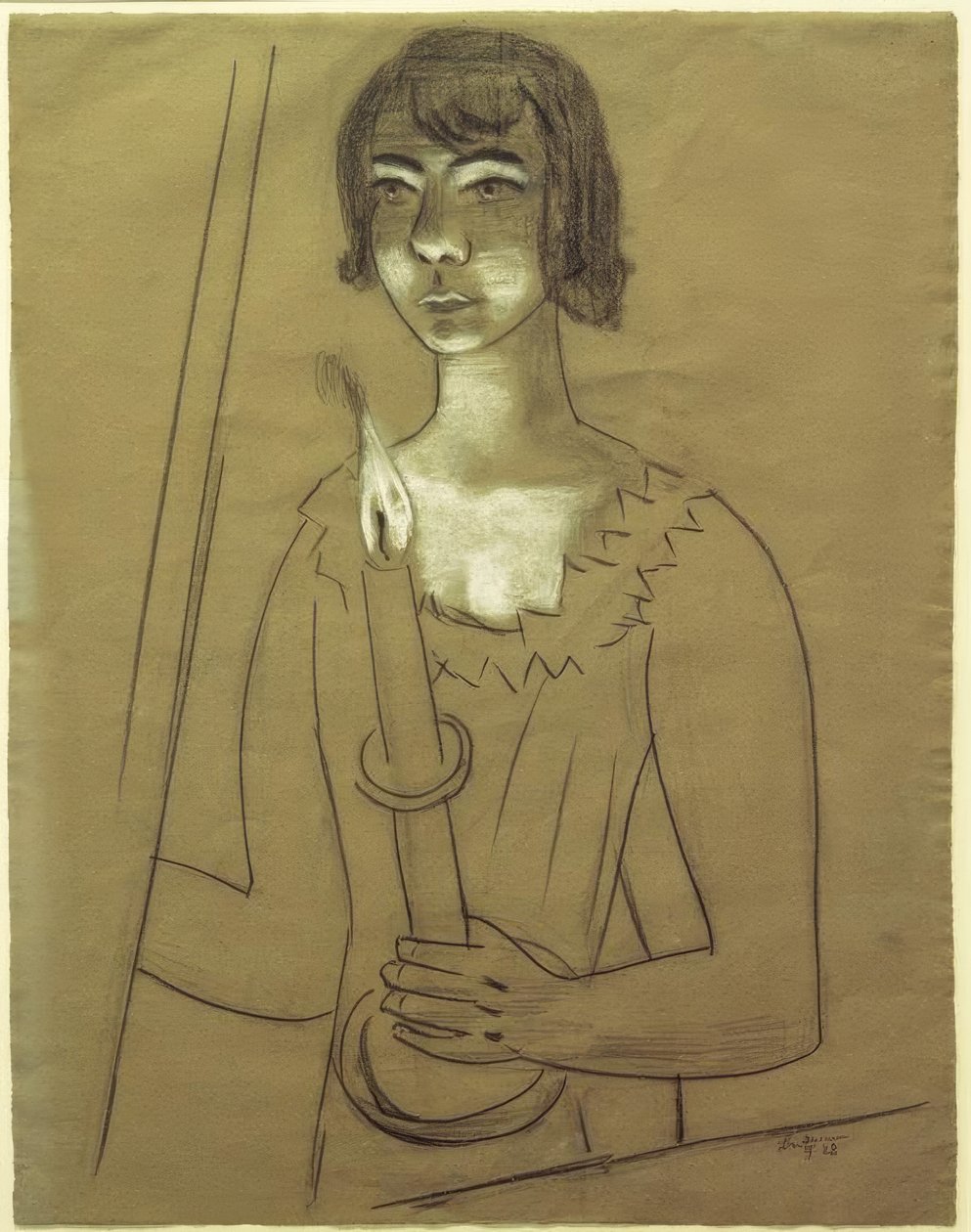 Quappi con candela da Max Beckmann