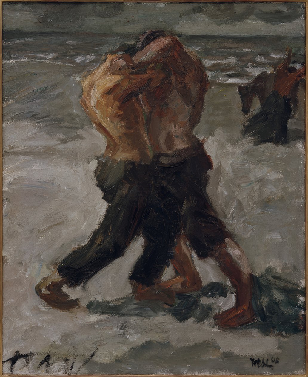 Rivali: coppia di lottatori da Max Beckmann