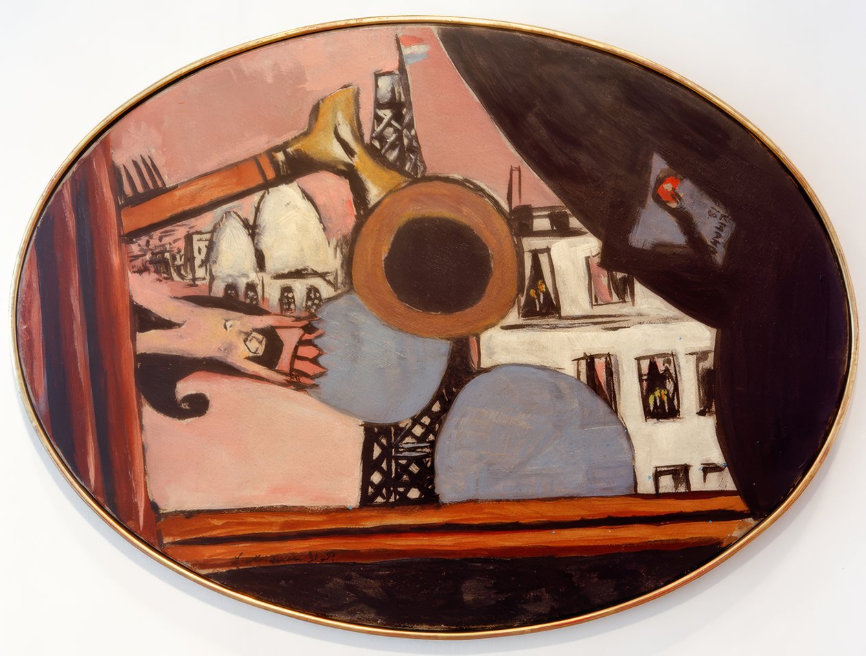 Sogno di Parigi Colette, Torre Eiffel da Max Beckmann