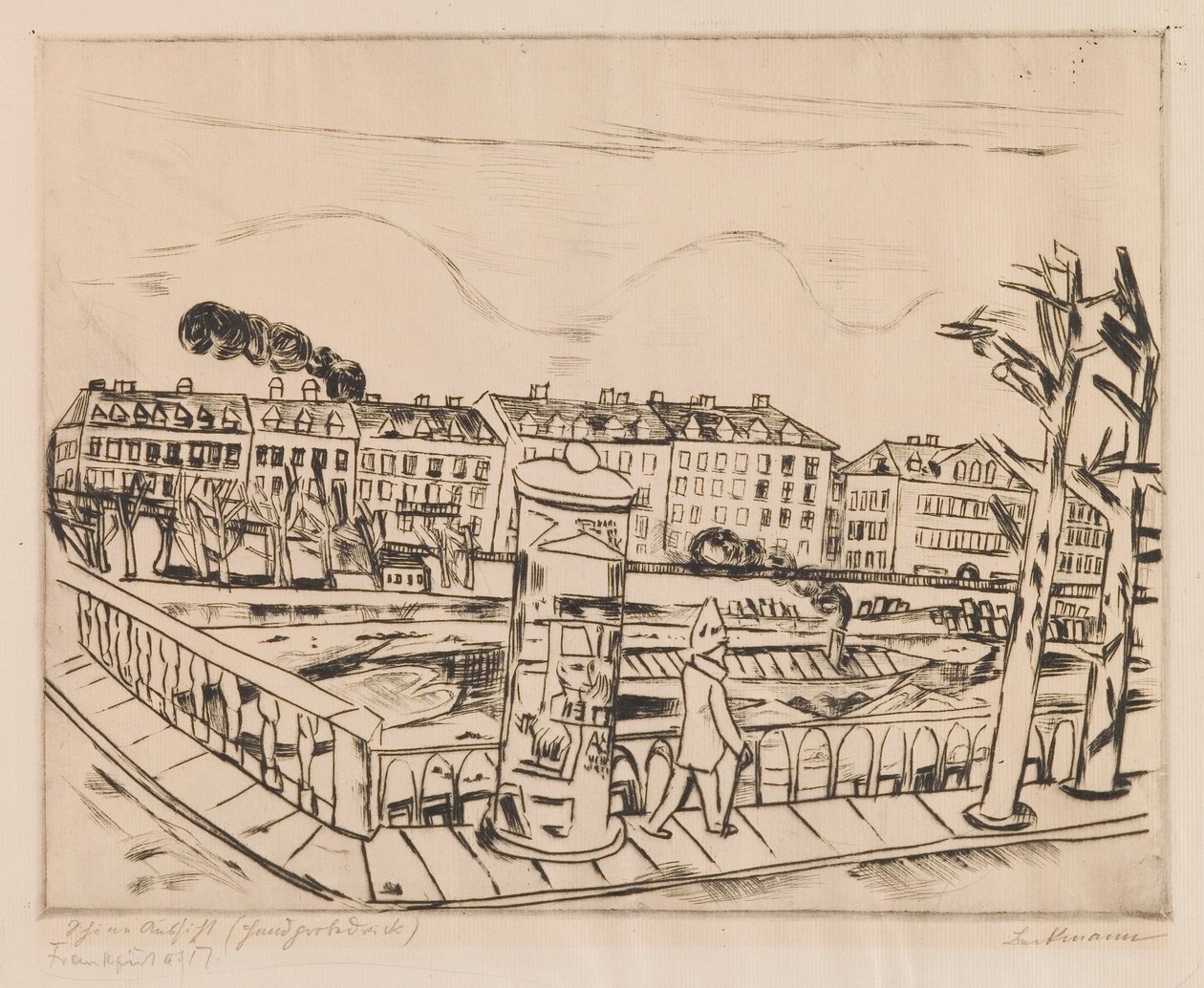 Schöne Aussicht (Paesaggio invernale) da Max Beckmann