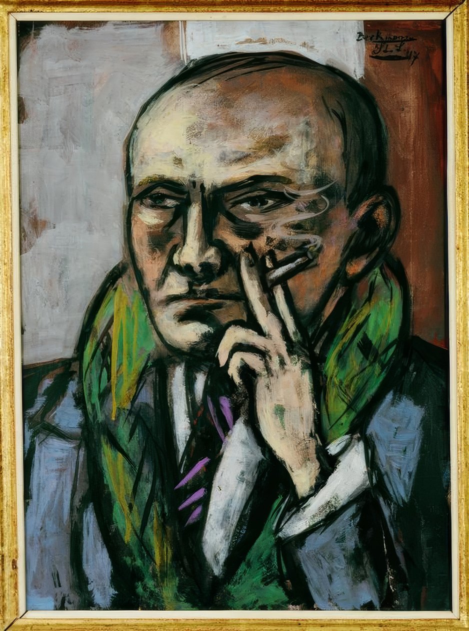 Autoritratto con sigaretta da Max Beckmann