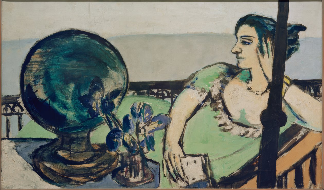 Donna pensierosa al mare da Max Beckmann
