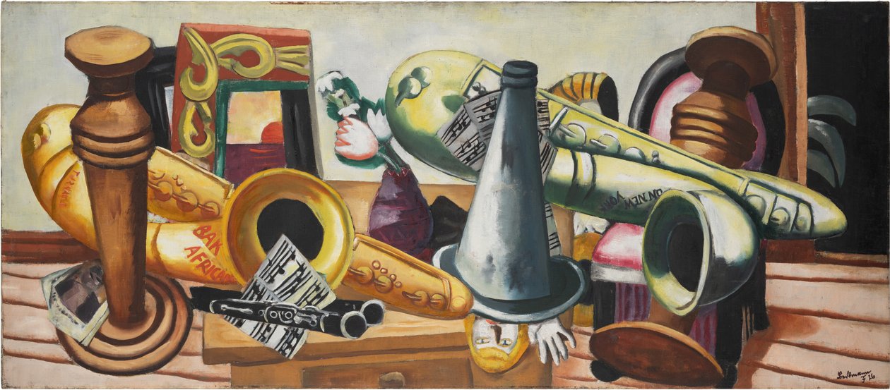 Natura morta con sassofoni da Max Beckmann