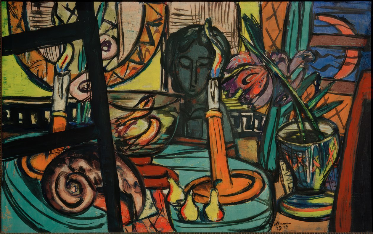 Natura morta con plastica nera da Max Beckmann