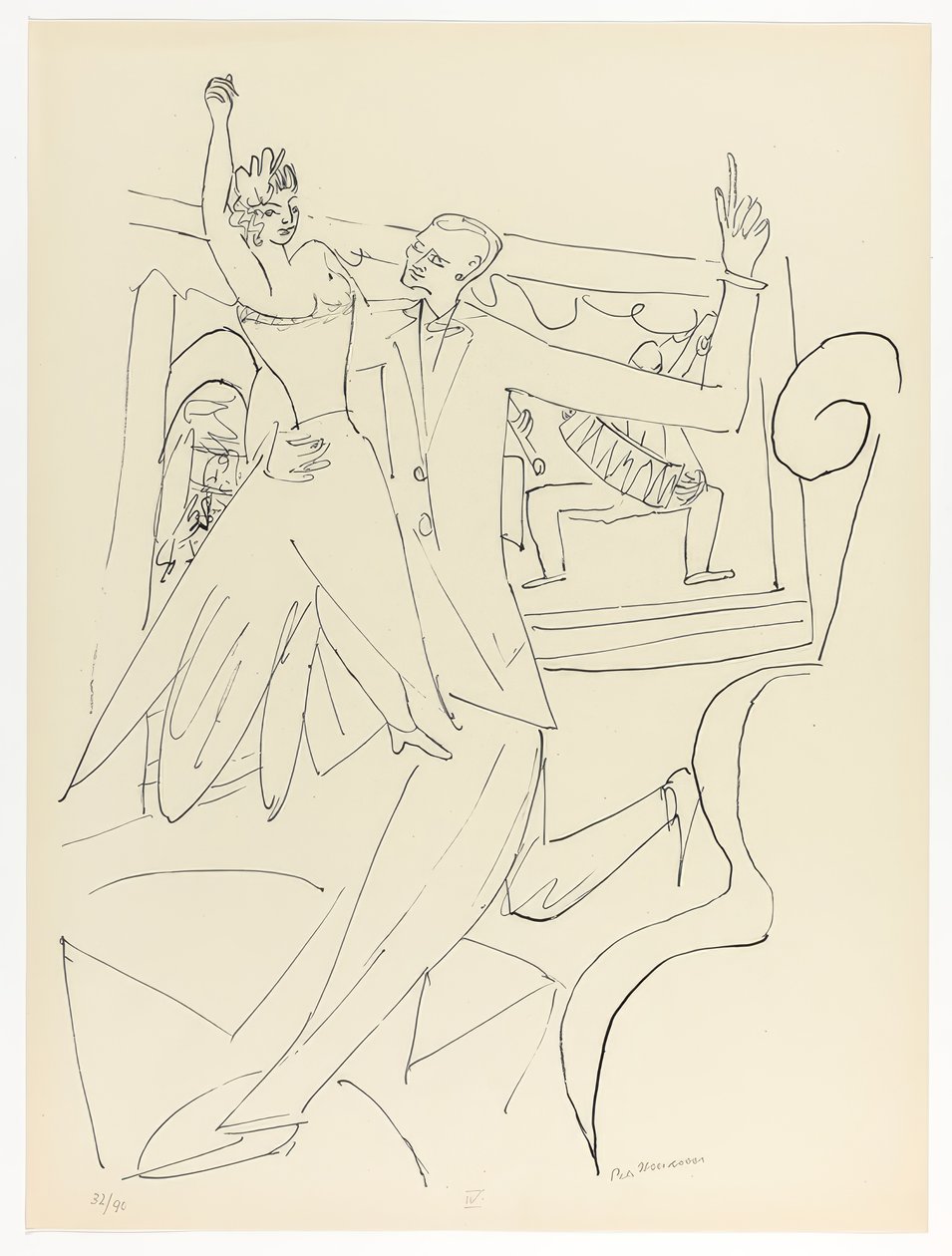 Tango, tavola quattro da Day and Dream da Max Beckmann